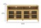 Reading Refined Farmhouse TV Stand with Light Honey Finish for TVs up to 65"